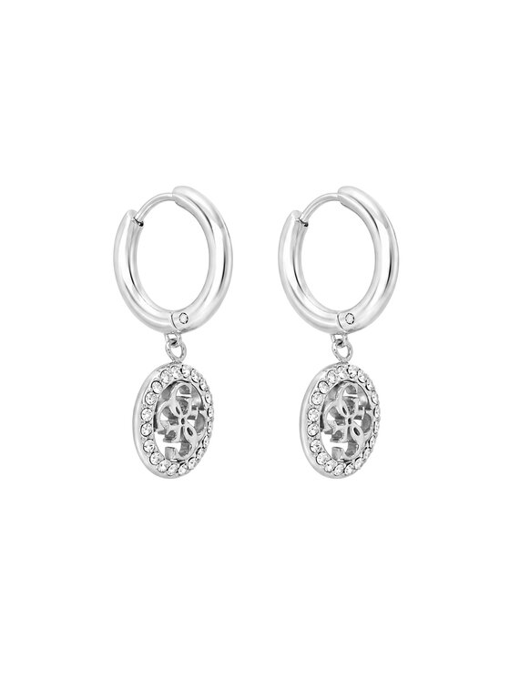 Guess Auskarai Guess JUBE02 135JW Sidabrinė