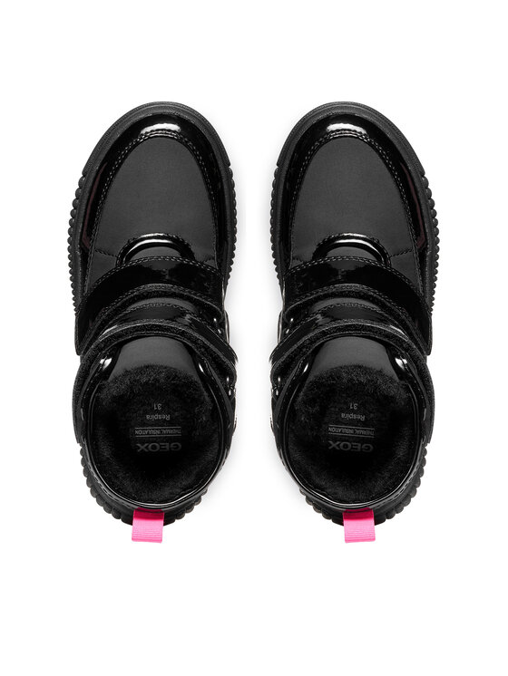Geox Šnurovacia obuv Geox J Laquinny Girl B Abx J661JB 0HHFU C9B8L S Čierna