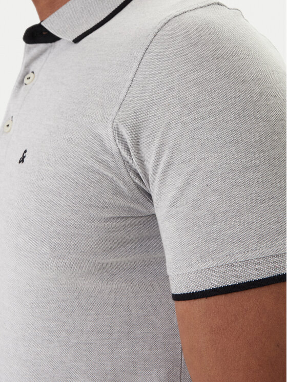 Jack & Jones Jack & Jones Polo marškinėliai Paulos 12136668 Pilka Slim Fit