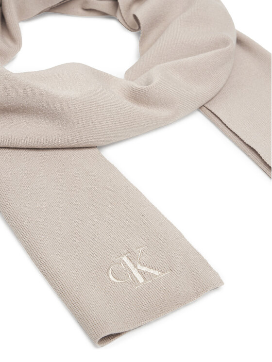 Calvin Klein Зимен шал Calvin Klein Fine LV04D8021G Бежов