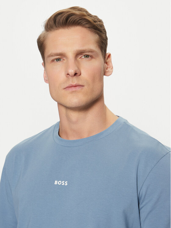 BOSS BOSS Marškinėliai Tchup 50473278 Žydra Regular Fit
