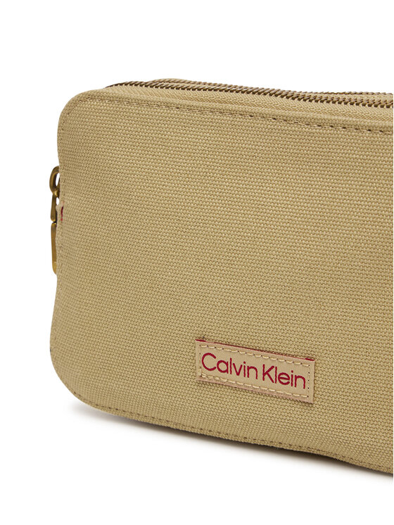 Calvin Klein Geantă Calvin Klein Webbing Strap Canvas Camera Bag LV04F3385G Bej