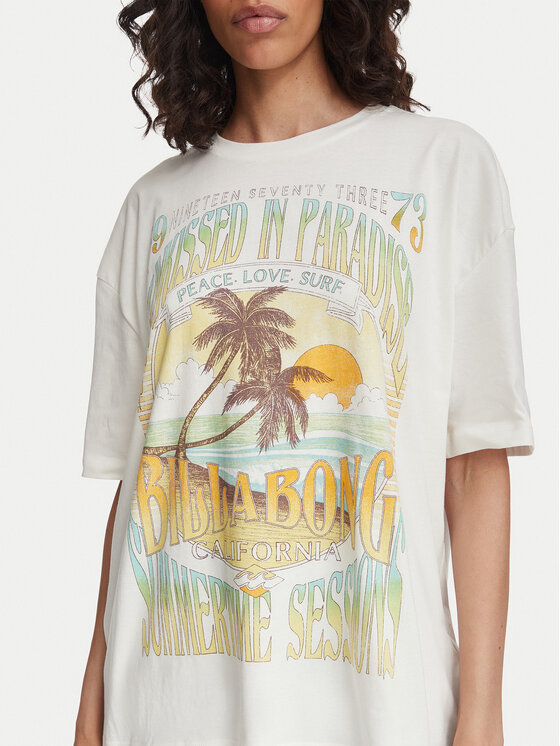 Billabong Billabong Camiseta Sunset Mindset EBJZT00462 Crema Regular Fit