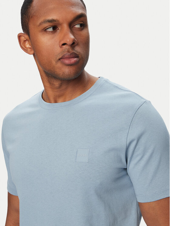 BOSS BOSS Camiseta Tales 50508584 Azul claro Regular Fit