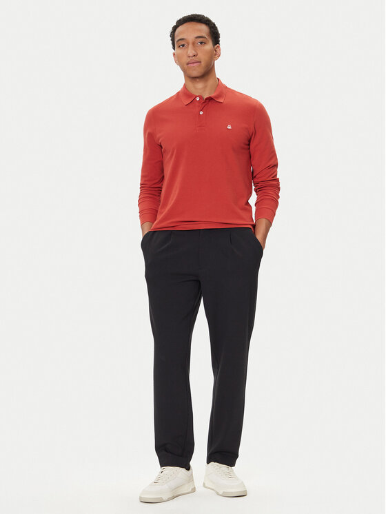 United Colors Of Benetton United Colors Of Benetton Поло 3089J3204 Бордовий Regular Fit