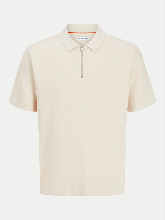 Jack & Jones Jack & Jones Поло Troy 12269617 Бежевий Relaxed Fit
