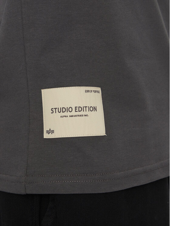 Alpha Industries Alpha Industries Футболка Studio Edition 156550 Сірий Relaxed Fit