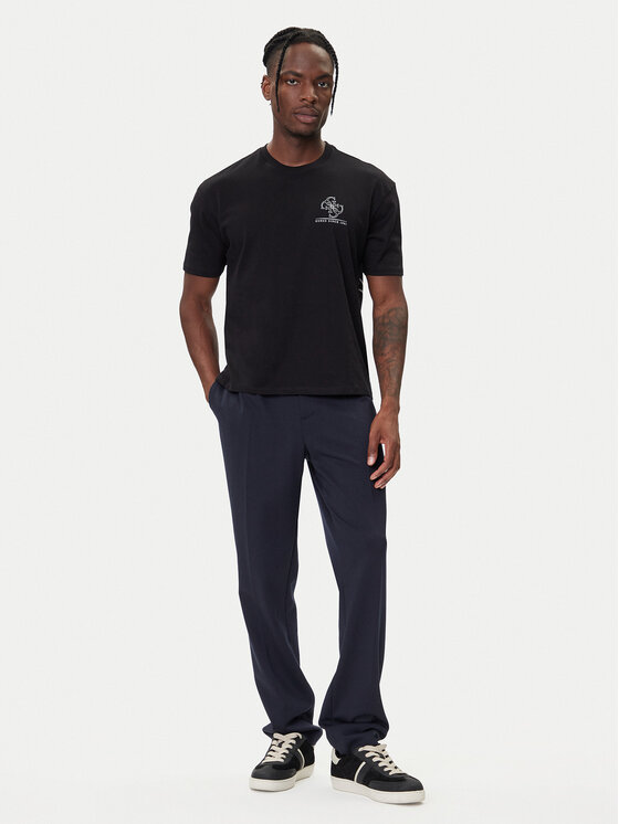 Guess Guess Camiseta M5BI56 KBZV1 Negro Relaxed Fit