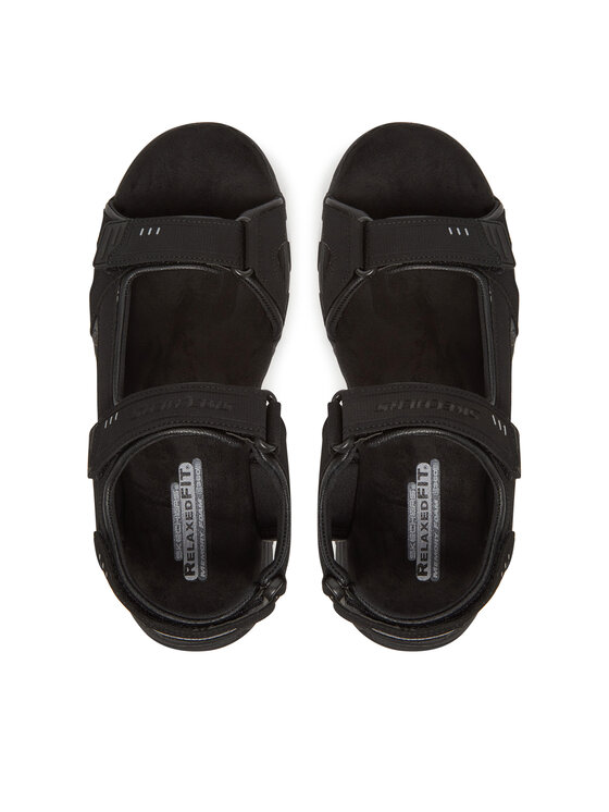 Skechers Sandali Skechers Garver-Louden 64487/BLK Črna