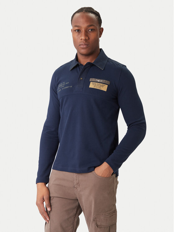 Aeronautica Militare Aeronautica Militare Polo 252PO1897UP00173 Azul marino Regular Fit