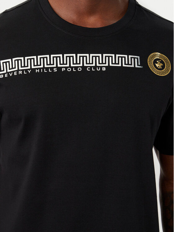 Beverly Hills Polo Club Beverly Hills Polo Club Camiseta M1608-HR Negro Regular Fit