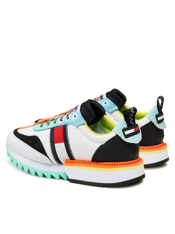 Tommy Jeans Laisvalaikio batai Tommy Jeans Fashion Tommy Jeans Runner EN0EN01196 Balta