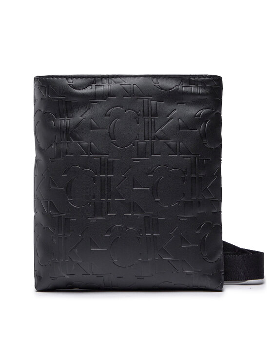 Calvin Klein Jeans Válltáska Calvin Klein Jeans Monogram Soft Flatpack18 Aop K50K509362 Fekete