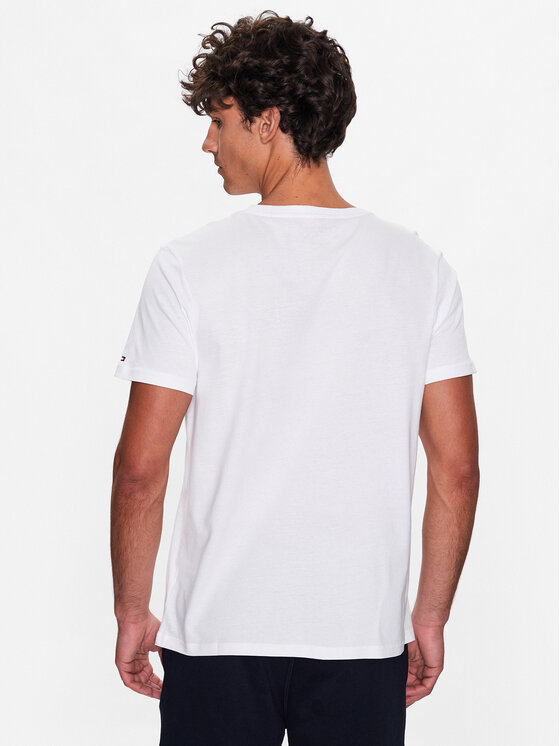 Tommy Hilfiger Tommy Hilfiger Marškinėliai UM0UM02916 Balta Regular Fit