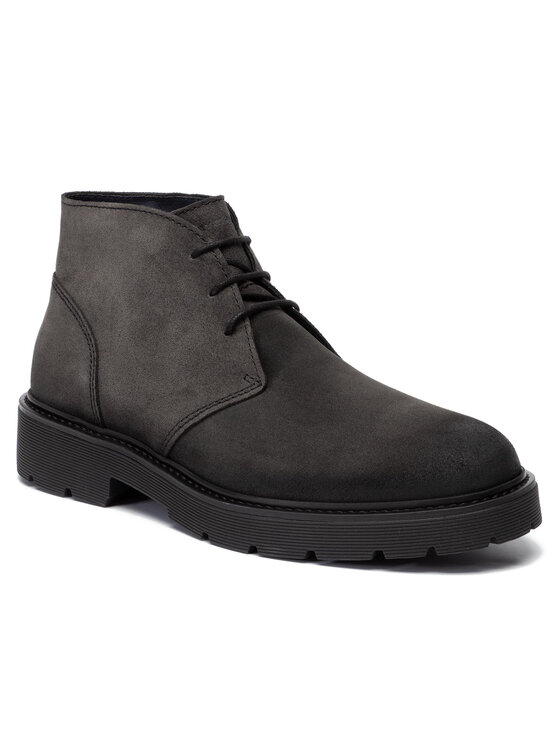 Tommy Hilfiger Зимни обувки Tommy Hilfiger Suede Clea Desert Boot FM0FM02533 Сив