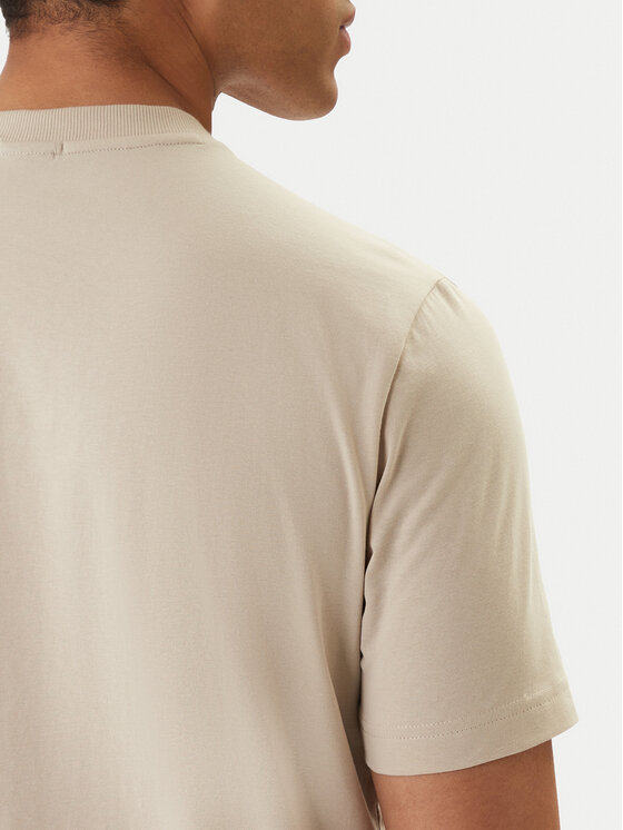 BOSS BOSS Camiseta 50506373 Beis Regular Fit