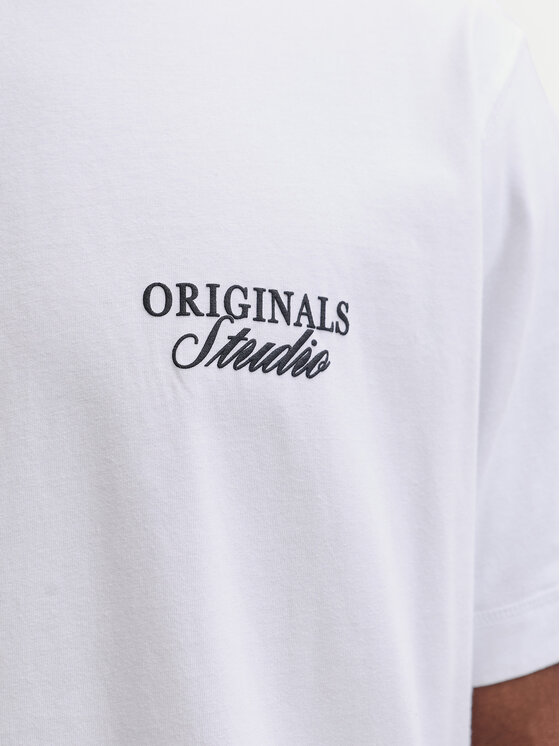Jack & Jones Jack & Jones Camiseta Norrebro Typo 12282898 Blanco Regular Fit