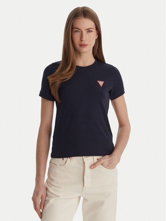 Guess Guess Футболка W2YI44 J1314 Cиній Regular Fit