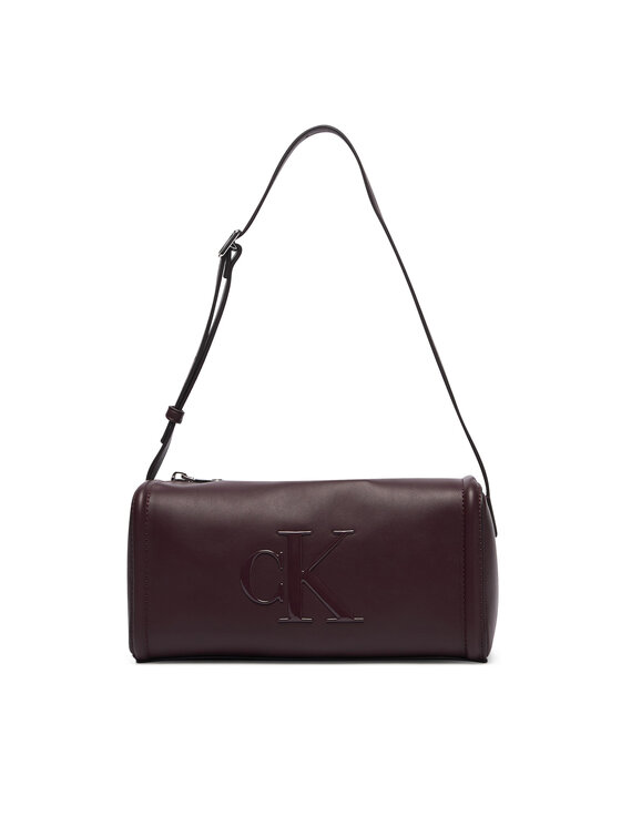 Calvin Klein Torbica Calvin Klein Bold Ck Slouchy Shoulder Bag LV04F3894G Tamno smeđa