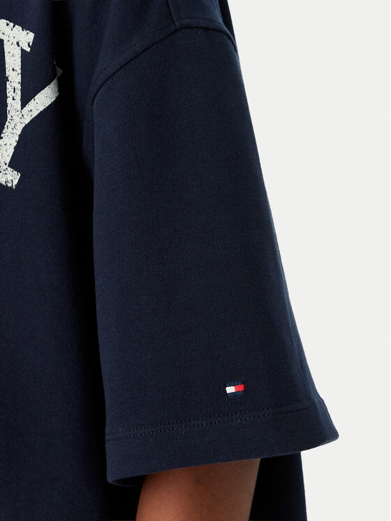 Tommy Hilfiger Tommy Hilfiger Camiseta Varsity WW0WW50940 Azul marino Relaxed Fit