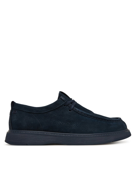 Tommy Hilfiger Półbuty Tommy Hilfiger Comfort Nubuck Moc Toe Shoe FM0FM05975 Granatowy
