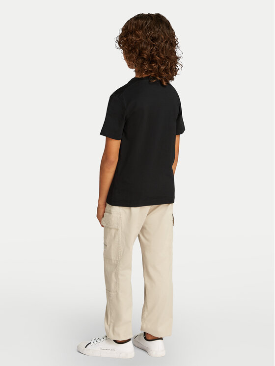 Calvin Klein Jeans Calvin Klein Jeans Póló Monologo IU0IU00678 Fekete Regular Fit