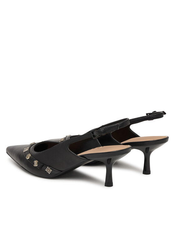 Guess Pantofi pumps Guess FLPYAN LEA05 Negru