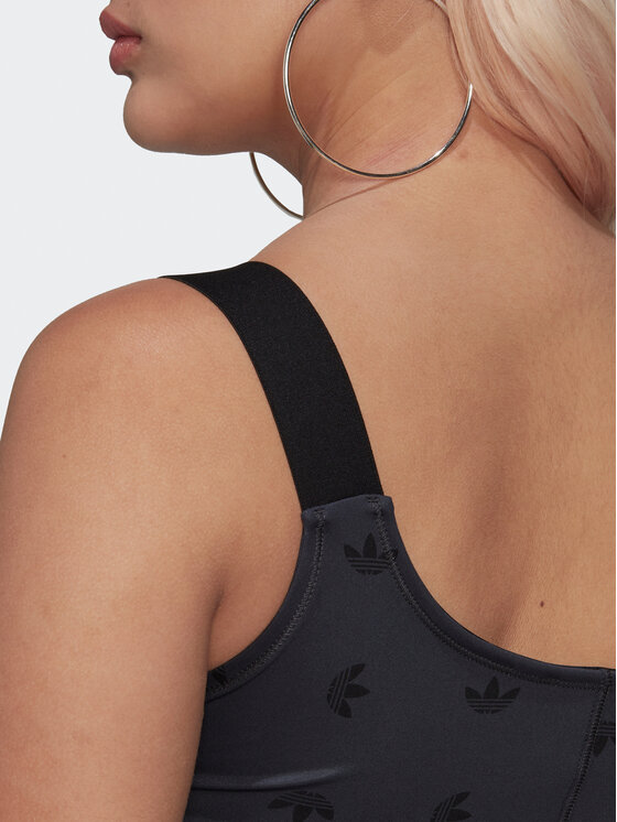 adidas adidas Топ Allover Print Corset HL9159 Сірий Slim Fit