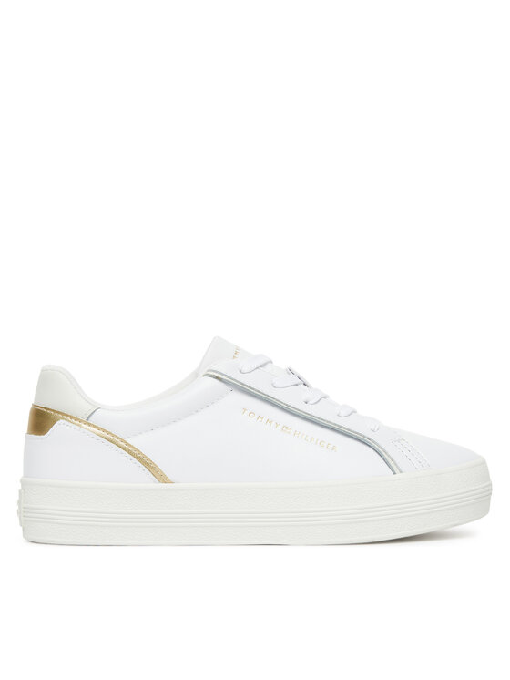 Tommy Hilfiger Laisvalaikio batai Tommy Hilfiger Essential Vulc Sneaker FW0FW08757 Balta