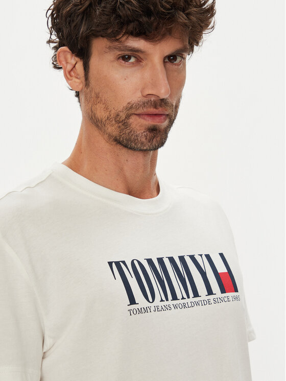 Tommy Jeans Tommy Jeans Camiseta Dna Flag DM0DM21941 Blanco Regular Fit
