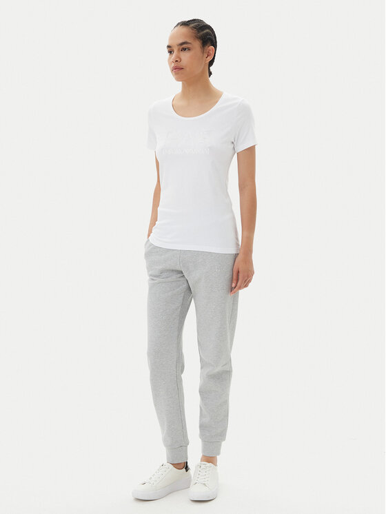 EA7 Emporio Armani EA7 Emporio Armani Футболка 7W000094 AF10373 U0002 Білий Slim Fit