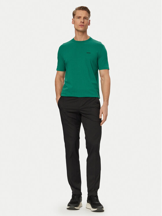 BOSS BOSS Camiseta 50506373 Verde Regular Fit