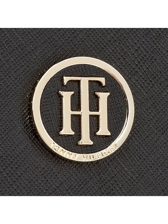 Tommy Hilfiger Borsetta Tommy Hilfiger Honey Med Tote AW0AW04547 Nero