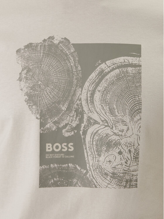 BOSS BOSS Camiseta Imprint 50556007 Beis Regular Fit