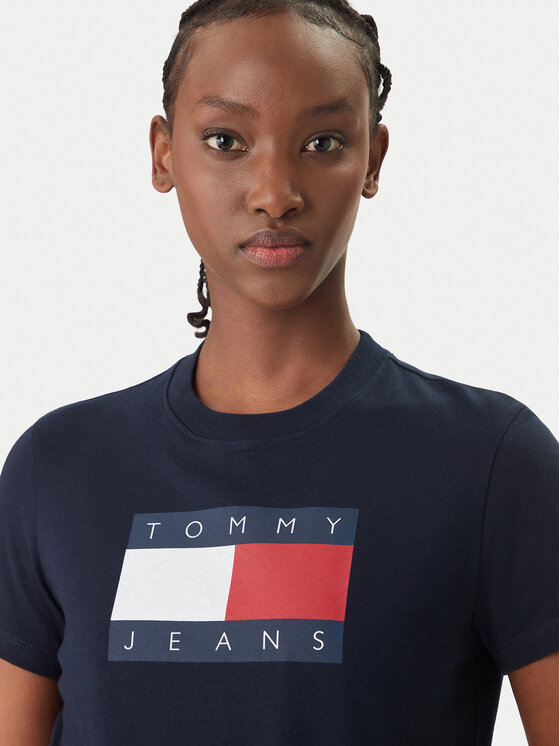 Tommy Jeans Tommy Jeans Camiseta Flag DW0DW22562 Azul marino Regular Fit