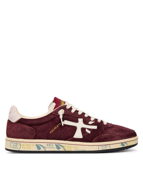 Premiata Sneakersy Premiata BSKT CLAY VAR 7707 Bordová