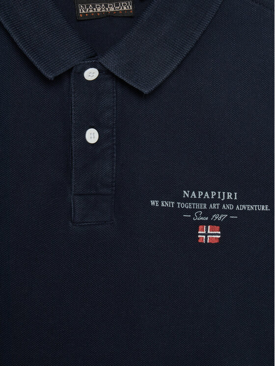 Napapijri Napapijri Поло Elbas 5 NP0A4G4N1761 D Cиній Regular Fit