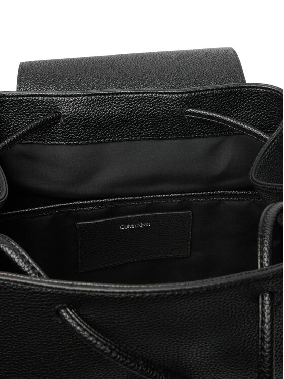 Calvin Klein Plecak Calvin Klein Emblem Hw Pebble Backpack LV04F3553G Czarny