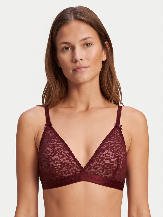Tommy Hilfiger Tommy Hilfiger Bralette UW0UW06345 Rojo oscuro