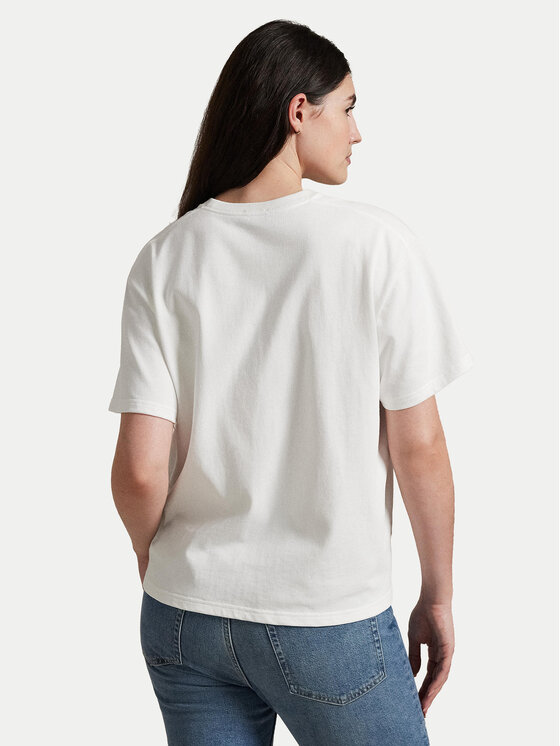 Polo Ralph Lauren Polo Ralph Lauren T-Shirt 211967104001 Λευκό Relaxed Fit