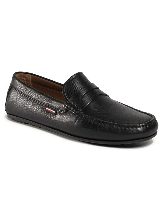 Tommy Hilfiger Mokasíny Tommy Hilfiger Classic Leather Penny Loafer FM0FM02719 Černá