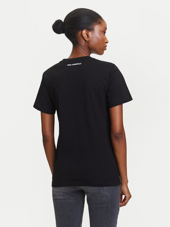 KARL LAGERFELD KARL LAGERFELD Camiseta A3W17105 Negro Regular Fit