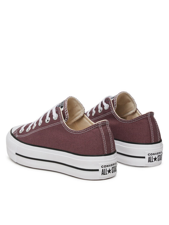 Converse Plátenky Converse Chuck Taylor All Star Lift Platform A10647C Bordová