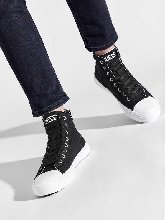 GUESS Ederla Hi – Sneaker Donna In Tela – Chiusura Stringata – Suola In Gomma - 2