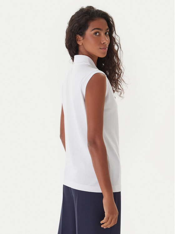 Kappa Kappa Polo Logo Tennis 302LR20 Blanco Slim Fit