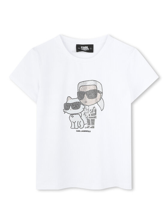 Karl Lagerfeld Kids Karl Lagerfeld Kids Футболка Z30489 D Білий Regular Fit