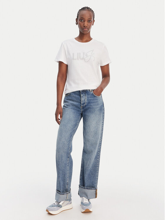 Liu Jo Liu Jo Camiseta WA6491 JS923 Blanco Regular Fit