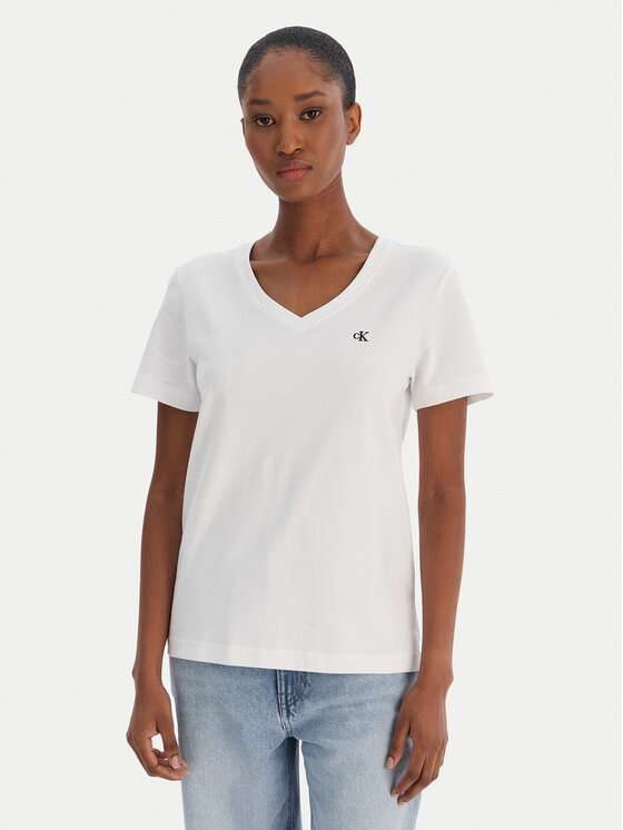 Calvin Klein Jeans Calvin Klein Jeans Camiseta Ss Monogram Vnk LV047B205G Blanco Regular Fit