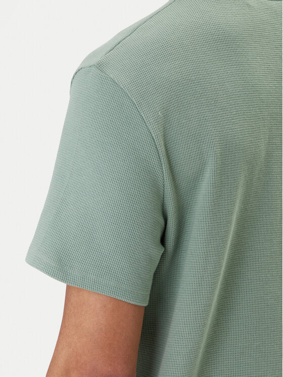 BOSS BOSS Camiseta Waffle 50535891 Verde Regular Fit