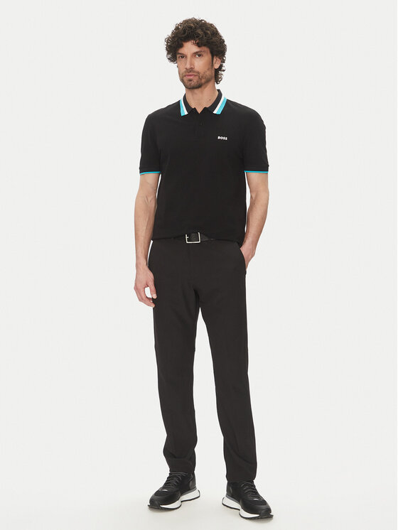 BOSS BOSS Поло Paddy Ap Heritage 50538101 Чорний Regular Fit